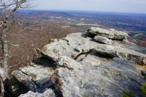 On "House Rock" at Hanging Rock State Park